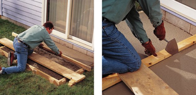 Cómo hacer un pavimento de terrazo in situ. Parte III. Vertido del hormigón y elaboración del pavimento de terrazo 