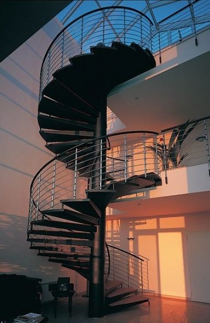 Spiral staircases. What are the spiral staircase? How define a spiral staircase?