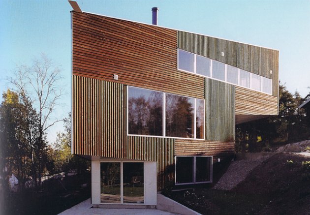 Algunas fachadas de edificios realizadas con madera. Ejemplos de arquitectura de edificios con fachadas de revestimientos de madera