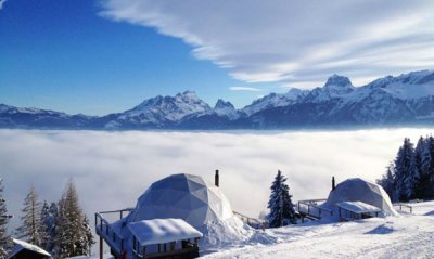 Un hotel original en los Alpes. El complejo Whitepod 