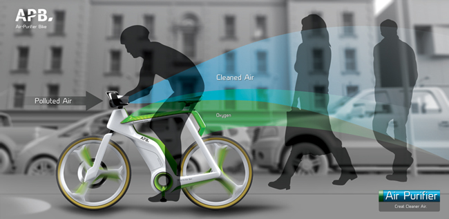 Una bicicleta que  nos ayuda a mantener limpio el aire de nuestras ciudades 
