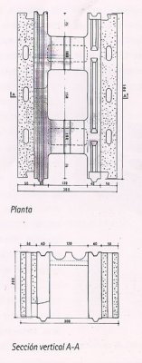 Bloque de hormigón con aislamiento