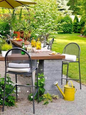 Jardineras con bloques de hormigón. Cómo reutilizar los bloques de hormigón para hacer unas jardineras   