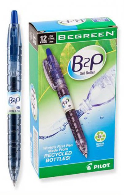 Bolígrafos de plástico reciclado. Una forma responsable con el medioambiente de reutilizar el plástico