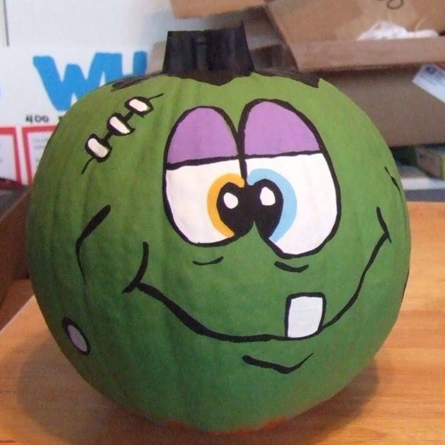 Manualidades. Pintar las calabazas para la noche de haloween 