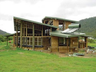 Casas hechas con balas de paja