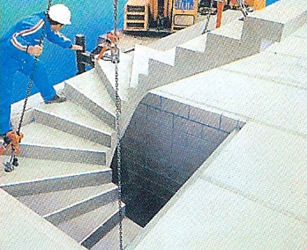 Las escaleras prefabricadas de hormigón. Estructuras prefabricadas para obra nueva y rehabilitación  
