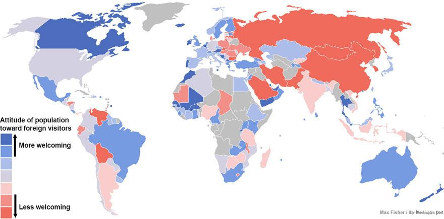 Una visión diferente del mundo a través de algunos curiosos mapas 