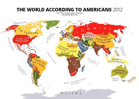 Una visión diferente del mundo a través de 4 mapas  del mundo 