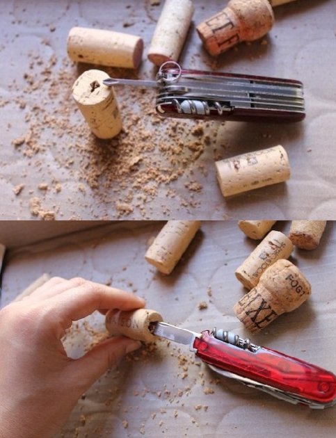 Cómo hacer unas pequeñas macetas con corchos de botellas