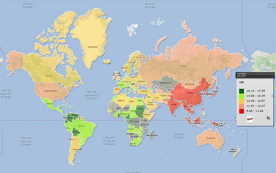 La idiosincrasia de distintos países del mundo vista a través de algunos mapas 