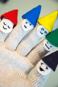 Marionetas con guantes