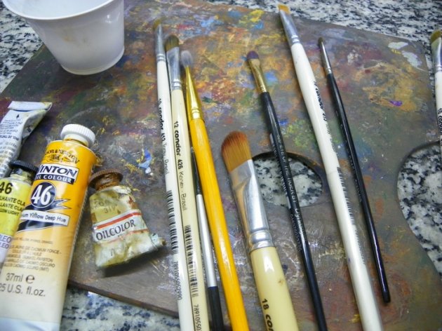 Distintas técnicas para pintar un cuadro: óleo, acuarela, acrílico, pastel 