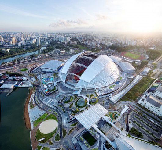 La cubrición con cúpula más grande está en Singapur 