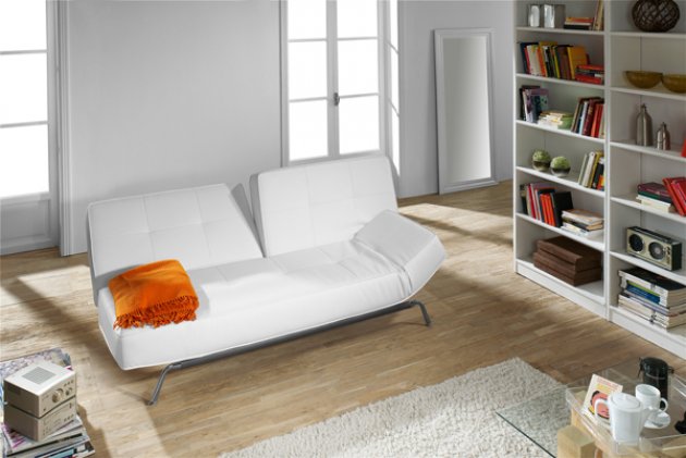 El sofá-cama. Una solución muy interesante para convertir una habitación de estar en un dormitorio