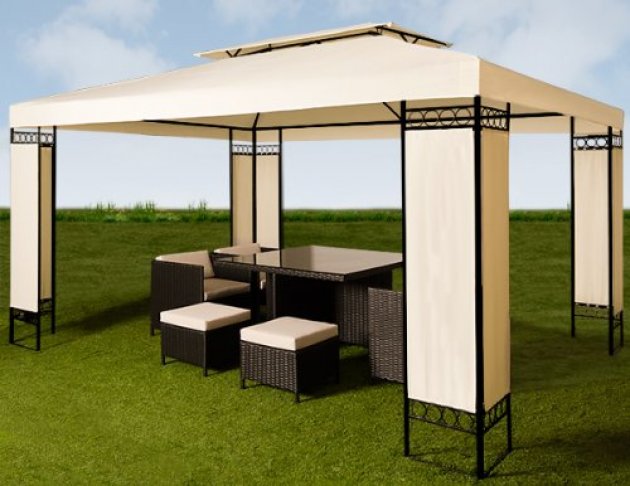 Un gazebo con una relación calidad  precio insuperable. Una terraza techada para tu jardín