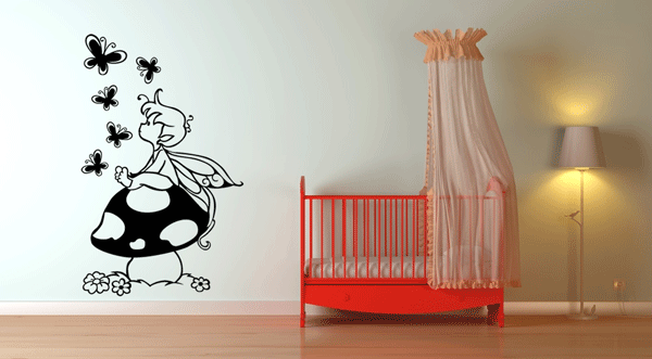 Cómo cambiar la decoración del dormitorio de tus hijos de manera fácil y barata. Los vinilos infantiles 